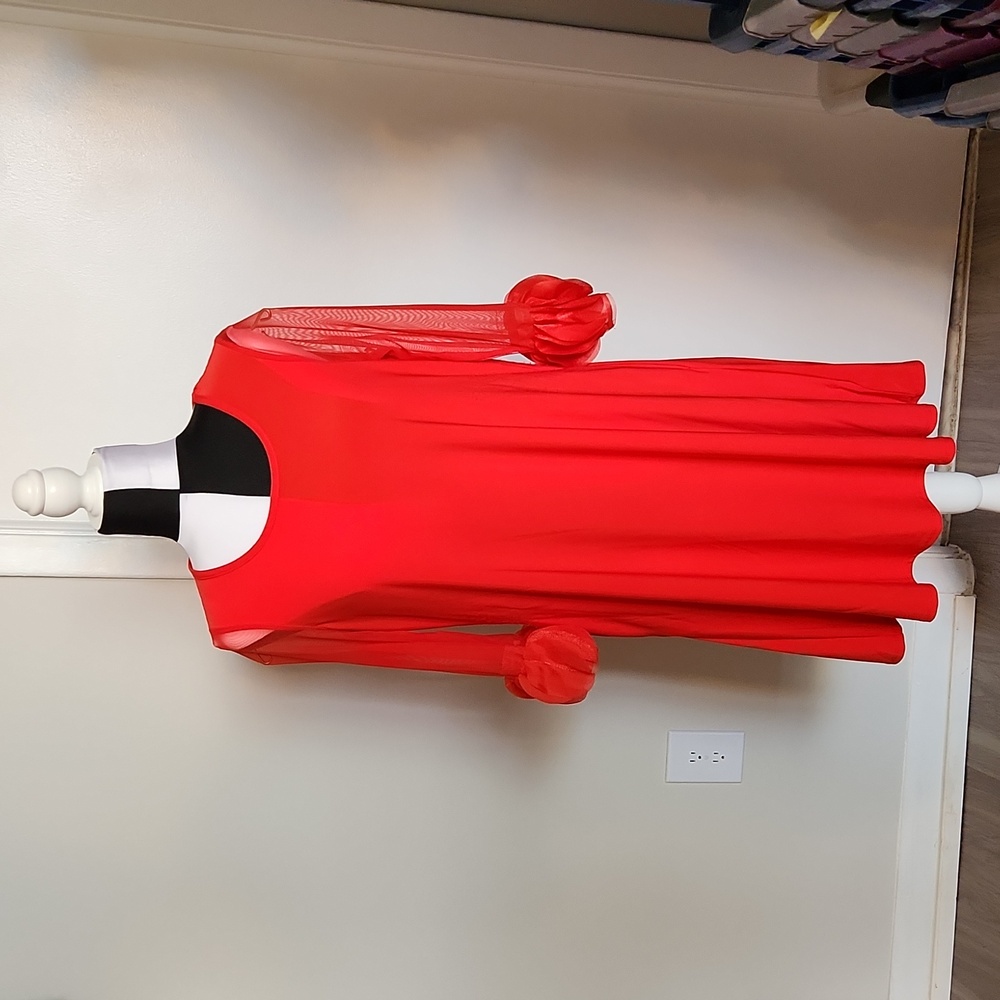 Nina Leonard Sexy Red Dress